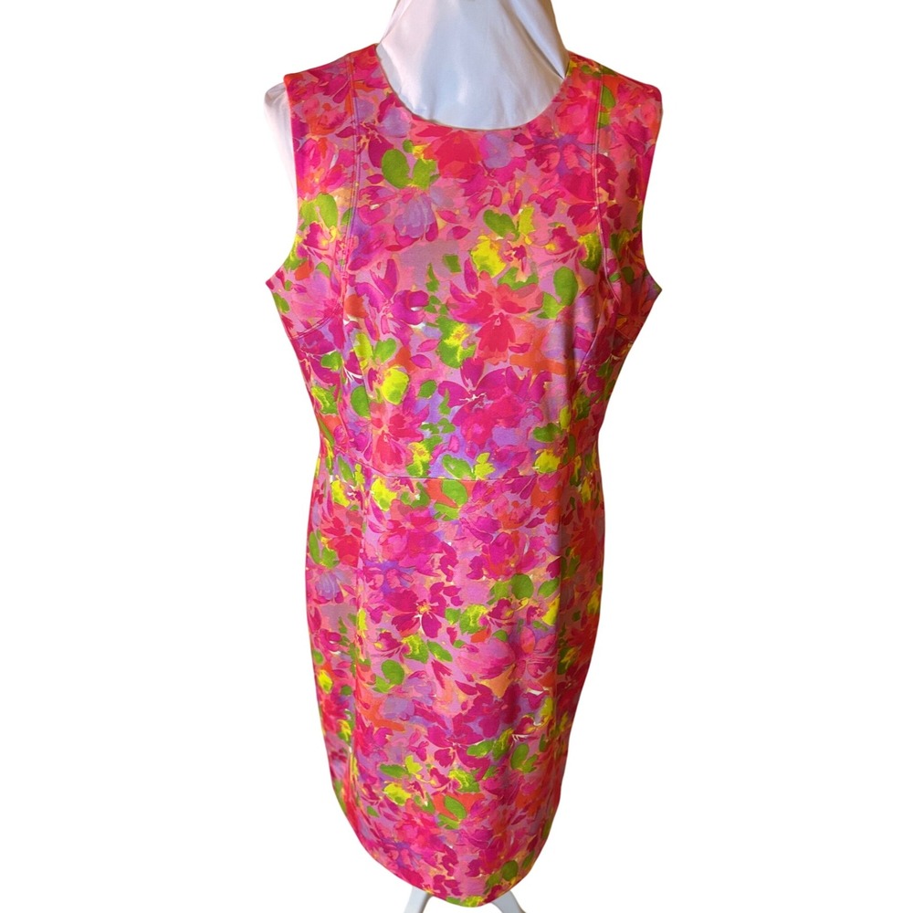 NWT $180 Peace of Cloth New‎ York City Floral Dress Sleeveless Size L